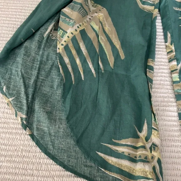 Patagonia Women's Garden Island Cropped Waist Tie Tropical Print Pants Size L - Picture 3 of 8